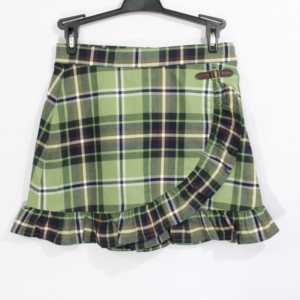 Janie and Jack Plaid Skirt sz 10 Girl NEW Adjustable waist school The Equestrian